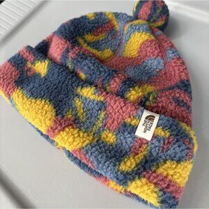 The North Face Cragmont Fleece Beanie With Pom L/XL Shady Blue Dazzle Camo Hat